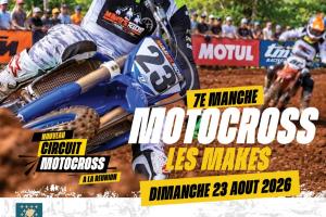 7e manche Motocross Les Makes 23 aout 2026